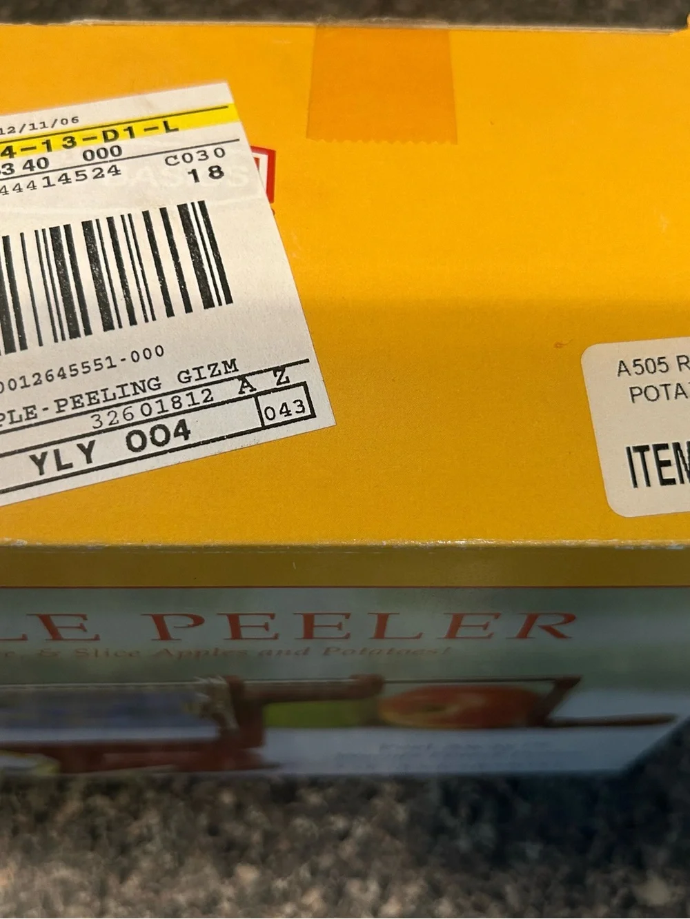 NWT Back to Basics Red Apple Peeler - Manual Apple Peeler